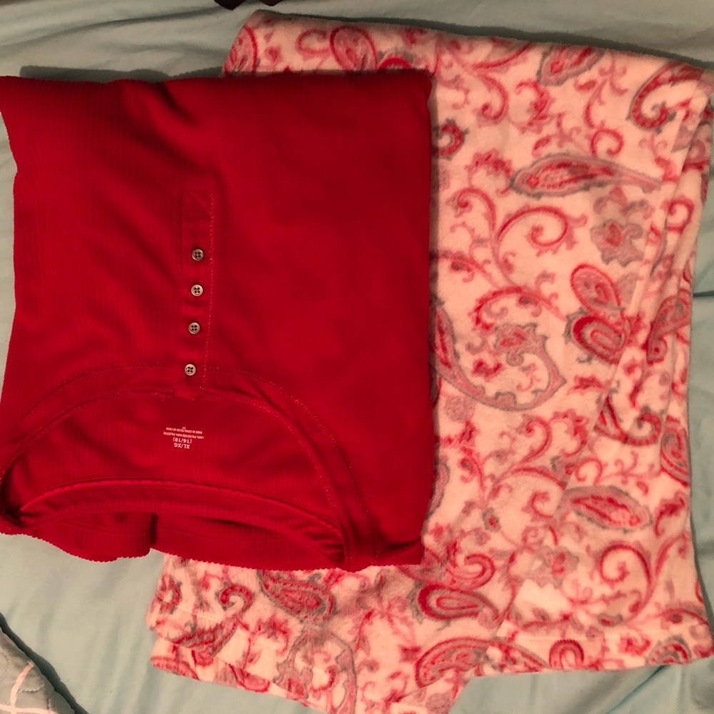 Fleece PJ top & bottom